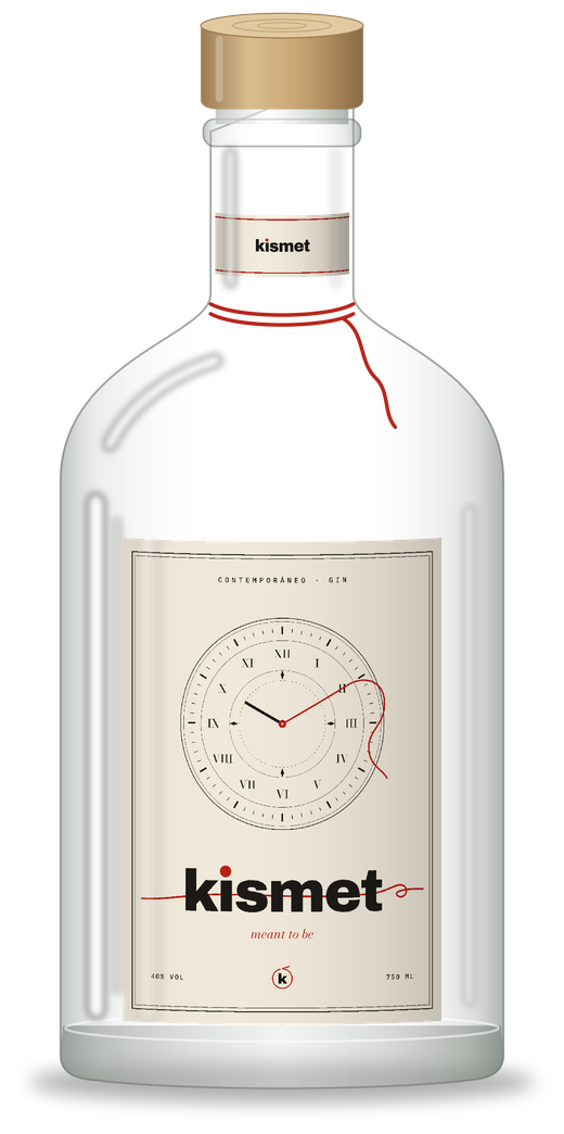 Botella de Kismet Gin Contemporáneo, 750 ml